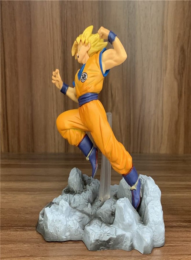 AUGEN Goku Action Figure Limited Edition for Car Dashboard, Decoration, Cake, Office Desk & Study Table (15cm)(Pack of 1) - Image 4